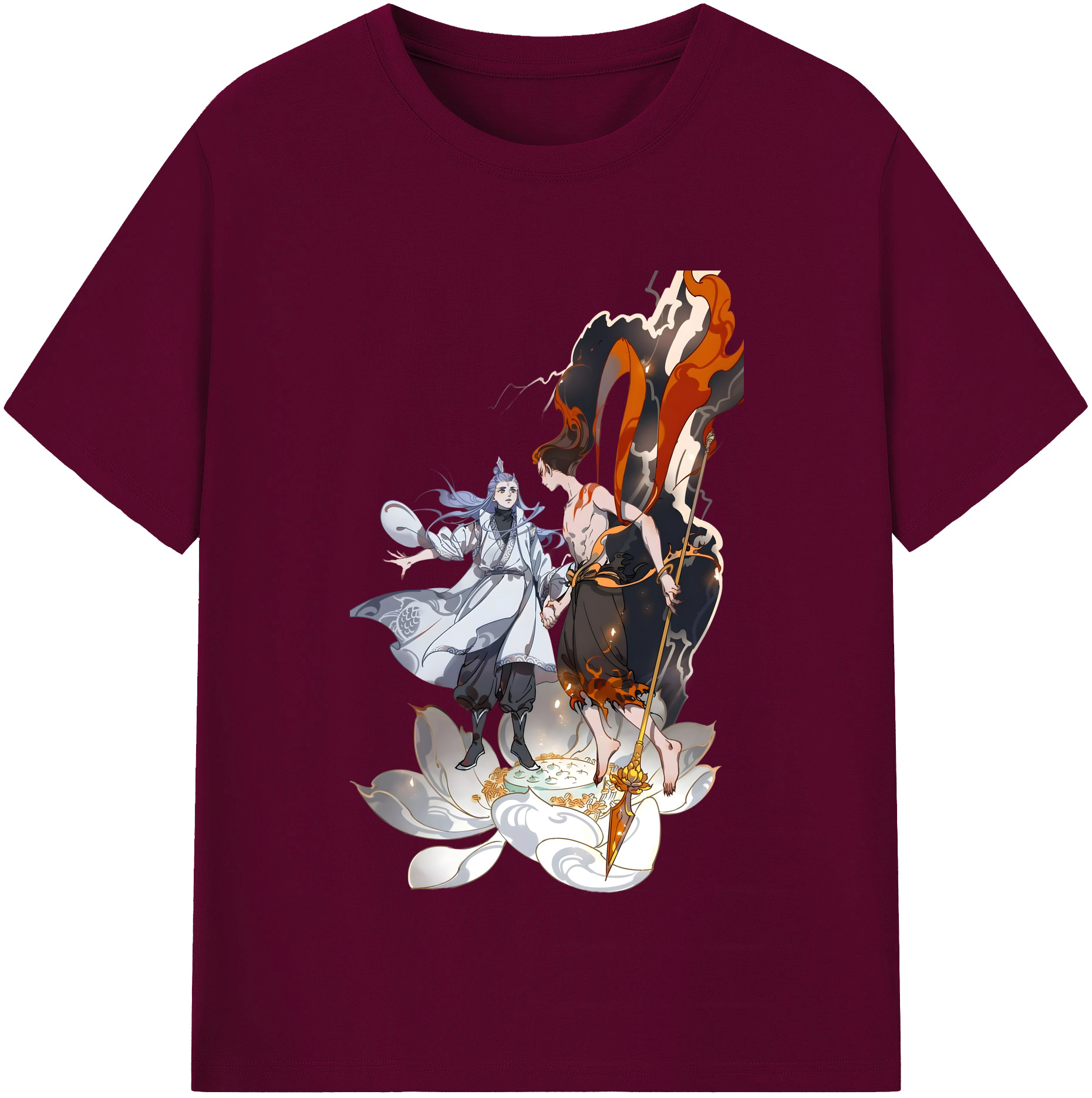 （画像用） Ne Zha 2 ナタ 魔童の大暴れ レディースカジュアルプリントTシャツ（綿100％）